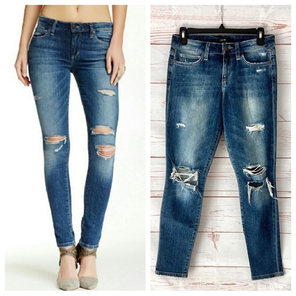 Joe’s Jeans Keagan Super Soft Destroyed Skinny Stretch Jeans 26 - Picture 9 of 14